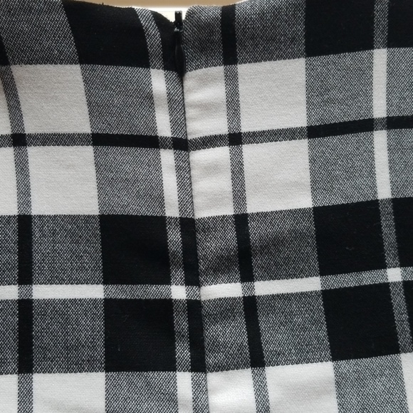 ZARA | Trendy Black & White Plaid Layered Dress - Picture 8 of 8